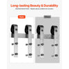 VEVOR 5FT Sliding Barn Door Hardware Kit, 330 LBS Weight Capacity, Compatible with 30 Inches Max Width & 1-3/8 to 1-3/4 Inches Thickness Single Sliding Barn Door, Durable Track & J-shape Roller Silver