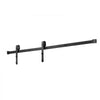 VEVOR 6.6FT Sliding Barn Door Hardware Kit, 330 LBS Weight Capacity, Compatible with 36-40 Inches Width & 1-3/8 to 1-3/4 Inches Thickness Single Sliding Barn Door, Durable Track & J-shape Roller Black