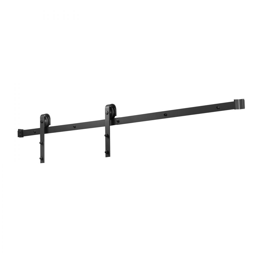 VEVOR 6.6FT Sliding Barn Door Hardware Kit, 330 LBS Weight Capacity, Compatible with 36-40 Inches Width & 1-3/8 to 1-3/4 Inches Thickness Single Sliding Barn Door, Durable Track & J-shape Roller Black