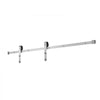 VEVOR 6FT Sliding Barn Door Hardware Kit, 330 LBS Weight Capacity, Compatible with 36 Inches Max Width & 1-3/8 to 1-3/4 Inches Thickness Single Sliding Barn Door, Durable Track & J-shape Roller Silver