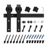 VEVOR 10FT Sliding Barn Door Hardware Kit, 330 LBS Weight Capacity, Compatible with 60 Inches Max Width & 1-3/8 to 1-3/4 Inches Thickness Single Sliding Barn Door, Durable Track & J-shape Roller,Black