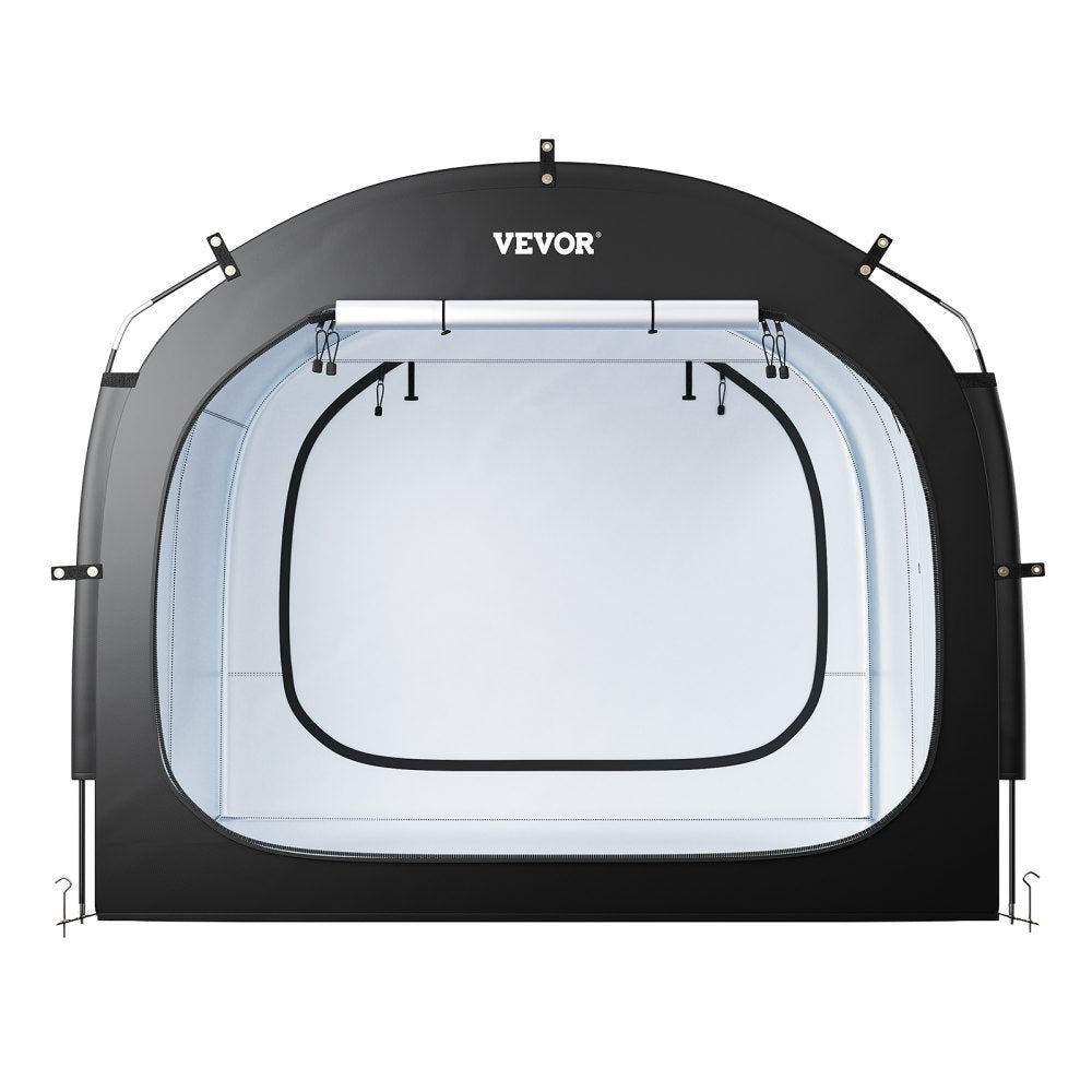 VEVOR Bike Storage Tent, 5 Bikes, Outdoor Spacious Bike Storage Tent with Ventilated Window, Waterproof Easy-to-Install Bike Tent with High Strength Fiberglass & Dual Zippers, Fit for Bicycle