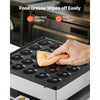 VEVOR Mini Pancake Maker, 25PCS 43mm Diameter Dutch Muffin Waffle Baker, Non-stick Stainless Steel Poffertjes Grill, Commercial Electric Dorayaki Machine, Temp & Time Control, Home Kitchen Restaurant