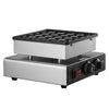VEVOR Mini Pancake Maker, 25PCS 43mm Diameter Dutch Muffin Waffle Baker, Non-stick Stainless Steel Poffertjes Grill, Commercial Electric Dorayaki Machine, Temp & Time Control, Home Kitchen Restaurant