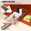 VEVOR 11"Wx21"Dx2.5"H Pull Out Cabinet Organizer, Heavy Duty Slide Out Pantry Shelves, Steel Roll Out Drawers, Sliding Drawer Storage for Home Under Sink, 13.5"Wx22"Dx7"H Install Size for Cabinet