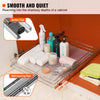 VEVOR 18.5"Wx21"Dx3.5"H Pull Out Cabinet Organizer, Heavy Duty Slide Out Pantry Shelves, Steel Roll Out Drawers, Sliding Drawer Storage for Home Under Sink, 20"Wx22"Dx7"H Install Size for Cabinet