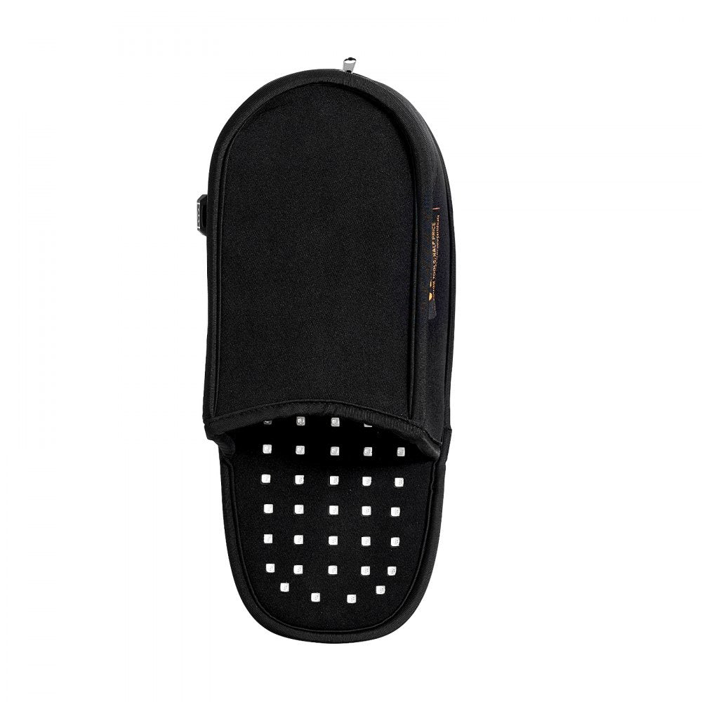 VEVOR Red Light Therapy for Foot, 660nm & 850nm Red Light Therapy Slipper with 120 LEDs & 10 Hz/40 Hz Pulse Mode, Double-Sided LED Light Therapy Shoe for Foot Toe Instep Sole Pain Relief, Muscle Relax