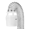 VEVOR 3-in-1 Indoor Dryer Vent Kit, with Bucket for Electric Dryer with 4-Inch by 5-Feet Extendable Exhaust Hose, Premium Quality & Light Weight & No Extra Accessories Required for Apartments, RVs