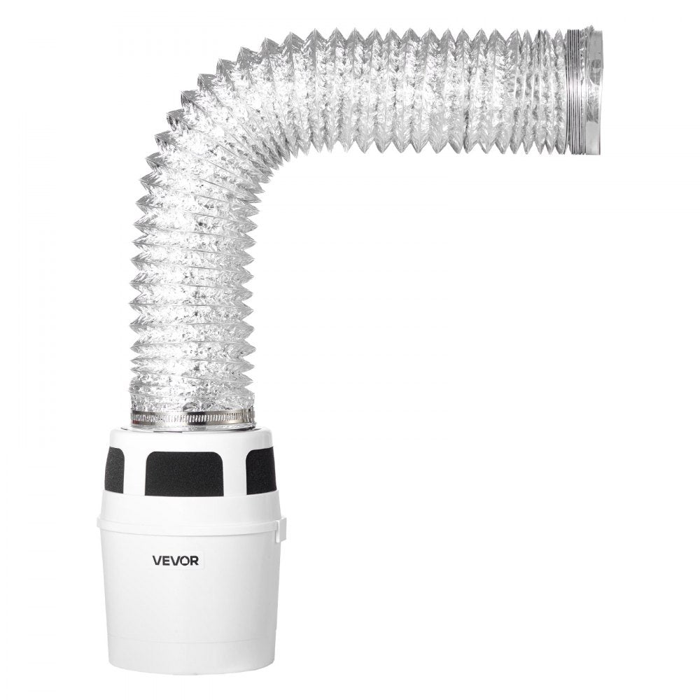 VEVOR 3-in-1 Indoor Dryer Vent Kit, with Bucket for Electric Dryer with 4-Inch by 5-Feet Extendable Exhaust Hose, Premium Quality & Light Weight & No Extra Accessories Required for Apartments, RVs