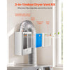 VEVOR 3-in-1 Indoor Dryer Vent Kit,Premium ABS Material Fits 4 inch Exhaust Port, Smart Overheating Reminder Exhaust Hood & Easy-to-Detach Mesh Cap & Multi-layer Purification with 4 Replacement Pads