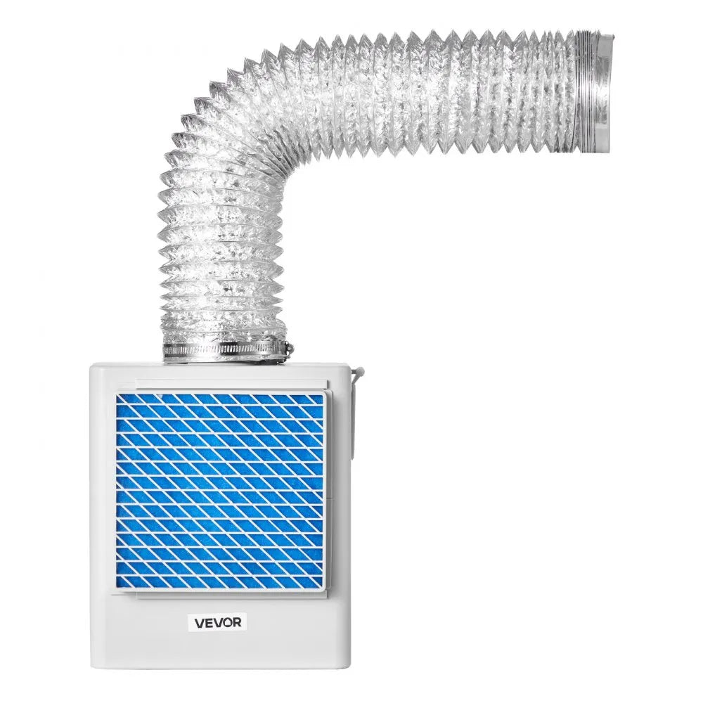 VEVOR 3-in-1 Indoor Dryer Vent Kit,Premium ABS Material Fits 4 inch Exhaust Port, Smart Overheating Reminder Exhaust Hood & Easy-to-Detach Mesh Cap & Multi-layer Purification with 4 Replacement Pads