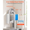 VEVOR 3-in-1 Indoor Dryer Vent Kit,Premium ABS Material with Water Drawer Fits 4 inch Exhaust Port, Smart Overheating Reminder Exhaust Hood & with 4 Purification Pads,For Electric Clothes Dryers