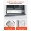 VEVOR Dryer Vent Window Kit, Fits 4-Inch Exhaust Hoses, Adjustable Length for Adapts Sliding Windows of Different Heights, Sturdy PVC and PP Materials, Dual Protections & Multi-layer Sealing Design