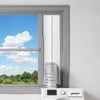VEVOR Dryer Vent Window Kit, Fits 4-Inch Exhaust Hoses, Adjustable Length for Adapts Sliding Windows of Different Heights, Sturdy PVC and PP Materials, Dual Protections & Multi-layer Sealing Design