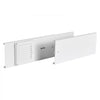 VEVOR Dryer Vent Window Kit, Fits 4-Inch Exhaust Hoses, Adjustable Length for Adapts Sliding Windows of Different Heights, Sturdy PVC and PP Materials, Dual Protections & Multi-layer Sealing Design