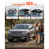 VEVOR Roof Rack Cross Bars, Universal Fit for Naked Roofs Without Raised Rails/Flush Rail/Black Moldings, 165 LBS Capacity, Lockable Heavy Duty Aluminum Crossbar Racks Roof Rail Rooftop Luggage Canoe