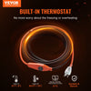 VEVOR Pipe Heating Cable, 24FT 7W/FT Heat Tape for Pipes with Built-in Thermostat, Water Pipe Heat Cable Protects PVC Hose, Metal and Plastic Pipe from Freezing