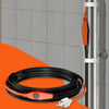 VEVOR Pipe Heating Cable, 24FT 7W/FT Heat Tape for Pipes with Built-in Thermostat, Water Pipe Heat Cable Protects PVC Hose, Metal and Plastic Pipe from Freezing