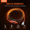 VEVOR Pipe Heating Cable, 12FT 7W/FT Heat Tape for Pipes with Built-in Thermostat, Water Pipe Heat Cable Protects PVC Hose, Metal and Plastic Pipe from Freezing
