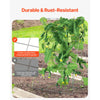 VEVOR Cucumber Trellis for Climbing Plants, 35" x 55" Foldable Cucumber Trellis Set with Plant Clips, Metal Garden Trellis for Raised Bed, Outdoor Plant Grow Support for Tomato, Squash, Vegetable