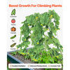 VEVOR Cucumber Trellis for Climbing Plants, 35" x 55" Foldable Cucumber Trellis Set with Plant Clips, Metal Garden Trellis for Raised Bed, Outdoor Plant Grow Support for Tomato, Squash, Vegetable