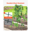 VEVOR Cucumber Trellis for Climbing Plants, 39" x 32" Foldable Cucumber Trellis Set with Twist Ties, Metal Garden Trellis for Raised Bed, Outdoor Plant Grow Support for Tomato, Squash, Vegetable