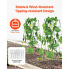 VEVOR Cucumber Trellis for Climbing Plants, 39" x 32" Foldable Cucumber Trellis Set with Twist Ties, Metal Garden Trellis for Raised Bed, Outdoor Plant Grow Support for Tomato, Squash, Vegetable