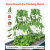 VEVOR Cucumber Trellis for Climbing Plants, 39" x 32" Foldable Cucumber Trellis Set with Twist Ties, Metal Garden Trellis for Raised Bed, Outdoor Plant Grow Support for Tomato, Squash, Vegetable