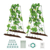 VEVOR Cucumber Trellis for Climbing Plants, 39" x 32" Foldable Cucumber Trellis Set with Twist Ties, Metal Garden Trellis for Raised Bed, Outdoor Plant Grow Support for Tomato, Squash, Vegetable