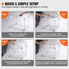 VEVOR 2 Tier 14"Wx21"Dx15"H Pull Out Cabinet Organizer, Heavy Duty Slide Out Pantry Shelves, Steel Roll Out Drawers, Sliding Drawer Storage for Home, 15.5"Wx22"Dx18"H Install Size for Cabinet