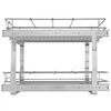 VEVOR 2 Tier 14"Wx21"Dx15"H Pull Out Cabinet Organizer, Heavy Duty Slide Out Pantry Shelves, Steel Roll Out Drawers, Sliding Drawer Storage for Home, 15.5"Wx22"Dx18"H Install Size for Cabinet
