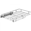 VEVOR Pull Out Cabinet Organizer 14.06"W x 20.94"D Steel Slide Out Drawers, for Kitchen Bathroom Pantry Home Organization, Chrome-Plated Finish, Heavy Duty Storage Sliding Shelves for Base Cabinets
