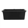 VEVOR 25 inch Kitchen Sink Workstation, Top Mount Granite Sinks, Drop-In Single Bowl Farmhouse Basin with Multiple Accessories, Household Dishwasher Sinks for RV, Prep Kitchen, and Bar (Black)