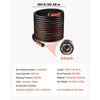 VEVOR Garden Hose, 100 ft 5/8" Heavy Duty 4-Layer Rubber Water Hose, 150PSI Working & 600PSI Burst, Flexible & Non-kink Outdoor Waterhose with 3/4" Fitting, Lightweight Hoses for Gardening Cleaning