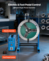 VEVOR Rotary Welding Positioner, 441 lbs Load Capacity, -45° to 90° Tilt Angle Welding Positioner Turntable Table, 0.5-5 RPM Speed Control, Electric and Foot Pedal, for Cutting, Grinding, Assembly