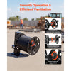 VEVOR 2PCS Heavy Duty Welding Cable Reels, Welding Cable Lead Reels for 150FT 1/0 & 125FT 2/0 Cable, Powder-Coated Steel Reel with Locking Pin for Service Trucks, Fleet Maintenance, Jobsites