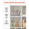 VEVOR Shelf Pilaster, 36.3-inch 8 Pack, Adjustable Shelf Brackets Steel Mortise Mount Pilaster Strip Standards with 32 Screws, Suitable for Wall Shelving System Cabinet Closet Organization