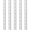 VEVOR Shelf Pilaster, 39-inch 10 Pack, Upright Wall Shelving System, Heavy Duty Support System Single Slot Shelf Rails, 40 Screws Included, Suitable for Cabinet Closet Organization Storage, Silver