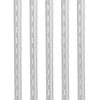 VEVOR Shelf Pilaster, 39-inch 10 Pack, Upright Wall Shelving System, Heavy Duty Support System Single Slot Shelf Rails, 40 Screws Included, Suitable for Cabinet Closet Organization Storage, Silver