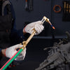 VEVOR Oxygen Acetylene Torch Kit, Gas Welding Cutting Torch Kit, 14PCS Portable Oxy Acetylene Brazing Set with 177'' Twin-Hose, Cutting Nozzle, 2 Welding Tips & Cylinder Holder (without Gas Cylinder)