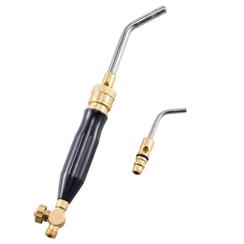 VEVOR Air Acetylene Torch Kit, Acetylene Gas Welding Tool with 149'' Hose, 2 Welding Tips, CGA200 Regulator & Torch Handle, Gas Brazing Welder for Home DIY Industrial Sites (without Gas Cylinder)