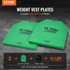 VEVOR Weight Vest Plates, 19.75 LB Pairs, Premium Steel Weighted plates, Contoured Ergonomic Fit – WODs, Additional Weight for Weight Vests, for Strength Training, Running, Fitness, Heavy Workouts