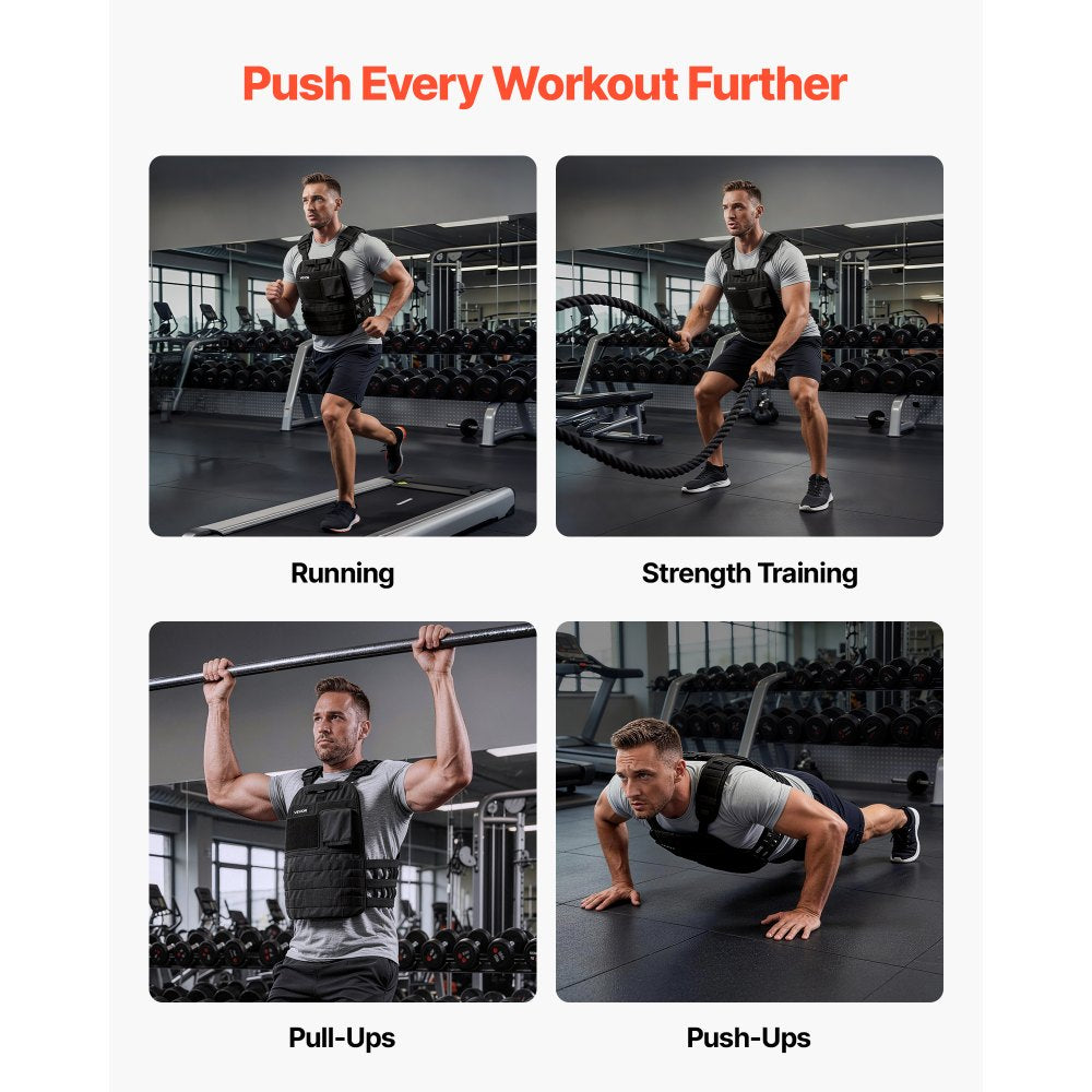VEVOR Curved Weight Vest Plates, 8.75 LB Pairs, Premium Steel Tactical Weighted Plates for Vest, Ergonomic Design, for Strength Endurance Training, Running, Jogging, Fitness, Heavy Workouts