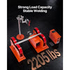 VEVOR Turning Rolls Linkage Roller, 2205 lbs Load Capacity, 2"-24" Diameter Adjustable, PU Rollers, Pipe Tank Turning Rolls Linkage Roller Rotary Welding Positioner, for Welding Equipment Support