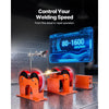 VEVOR Turning Rolls Linkage Roller, 2205 lbs Load Capacity, 2"-24" Diameter Adjustable, PU Rollers, Pipe Tank Turning Rolls Linkage Roller Rotary Welding Positioner, for Welding Equipment Support