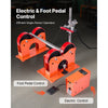 VEVOR Turning Rolls Linkage Roller, 2205 lbs Load Capacity, 2"-24" Diameter Adjustable, PU Rollers, Pipe Tank Turning Rolls Linkage Roller Rotary Welding Positioner, for Welding Equipment Support
