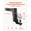 VEVOR Trailer Hitch Ball Mount, Fit 2-Inch Receiver, Adjustable Trailer Hitch with 2 Inch Ball & Pin, 7500 lbs GTW, 9.5 Inch Drop, Towing Ball Mounts for RVs, Off-Road Vehicles and Trucks, Black