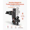 VEVOR Adjustable Trailer Hitch, Fit 2.5 Inch Receiver, Trailer Hitch Mount with 2 Inch & 2-5/16 Inch Balls, 18500 lbs GTW, 10 Inch Drop, Towing Ball Mounts for RVs, Off-Road Vehicles and Trucks, Black