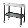 VEVOR Welding Table 36" x 18" Movable Welding Workbench 1200LBS Capacity, Heavy-Duty Steel Work Table Platform with 4 Lockable Casters, 4 Tool Slots, 0.63" Fixture Holes, Tool Tray for Workshops