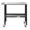 VEVOR Welding Table 36" x 18" Movable Welding Workbench 1200LBS Capacity, Heavy-Duty Steel Work Table Platform with 4 Lockable Casters, 4 Tool Slots, 0.63" Fixture Holes, Tool Tray for Workshops
